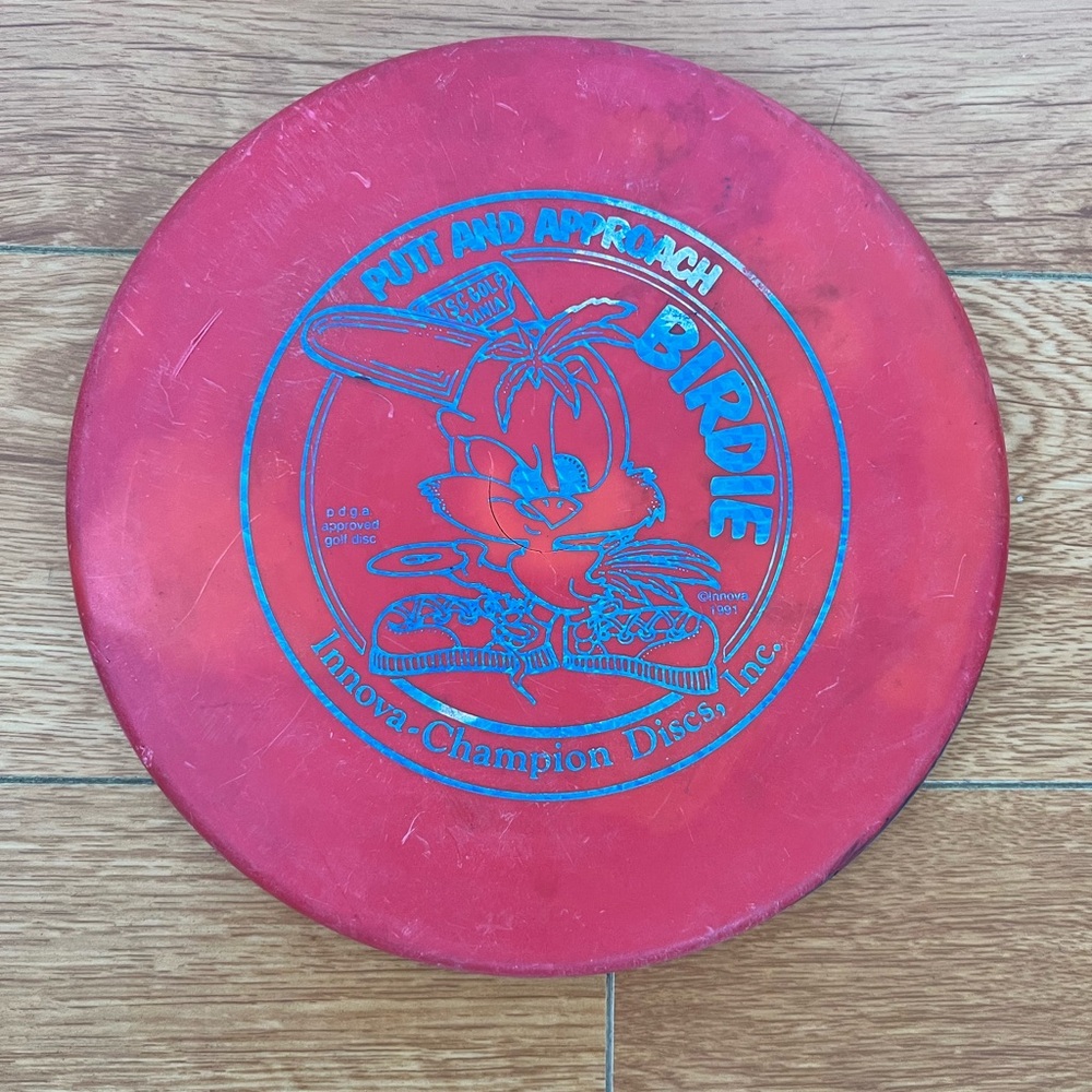 Innova Champion Red Birdie Disc Golf Putter Vintage 91